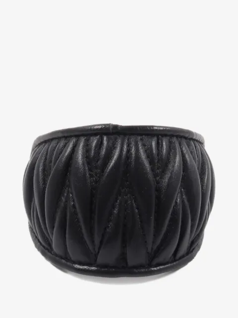Miu Miu Pre-Owned broche para el cabello de matelassé de piel