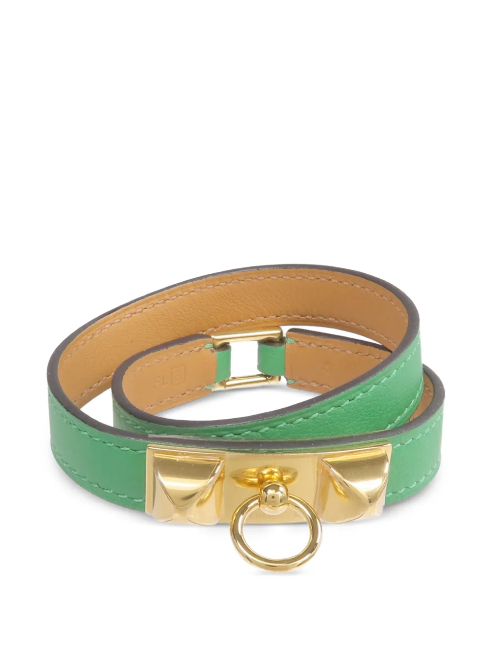 Hermès Pre-Owned Rivale Double Tour bracelet - Verde