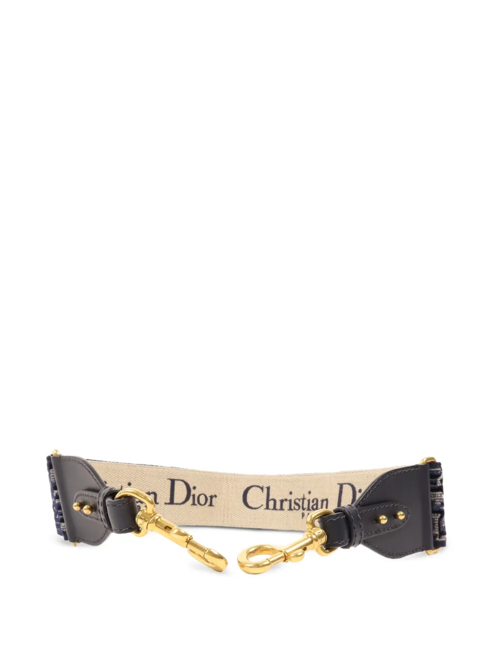 Christian Dior Pre-Owned Oblique canvas shoulder strap - Blue