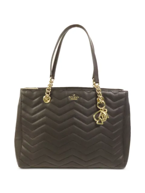 Kate Spade chevron-quilted leather tote bag