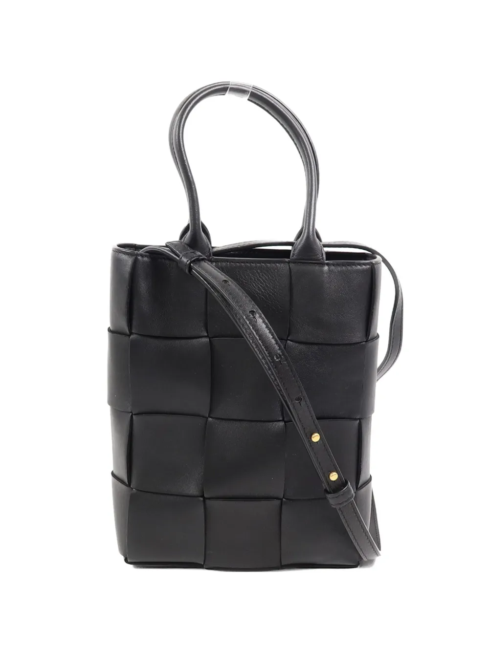 Pre-owned Bottega Veneta Mini Cassette Tote Bag In Black