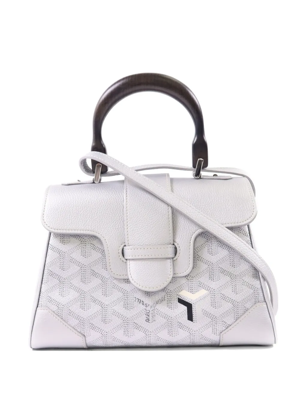 Goyard Pre-Owned mini Saigon leather tote bag - Silber