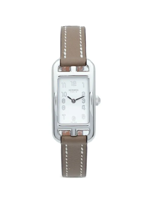 Hermès Pre-owned Nantucket 17mm Watch in White