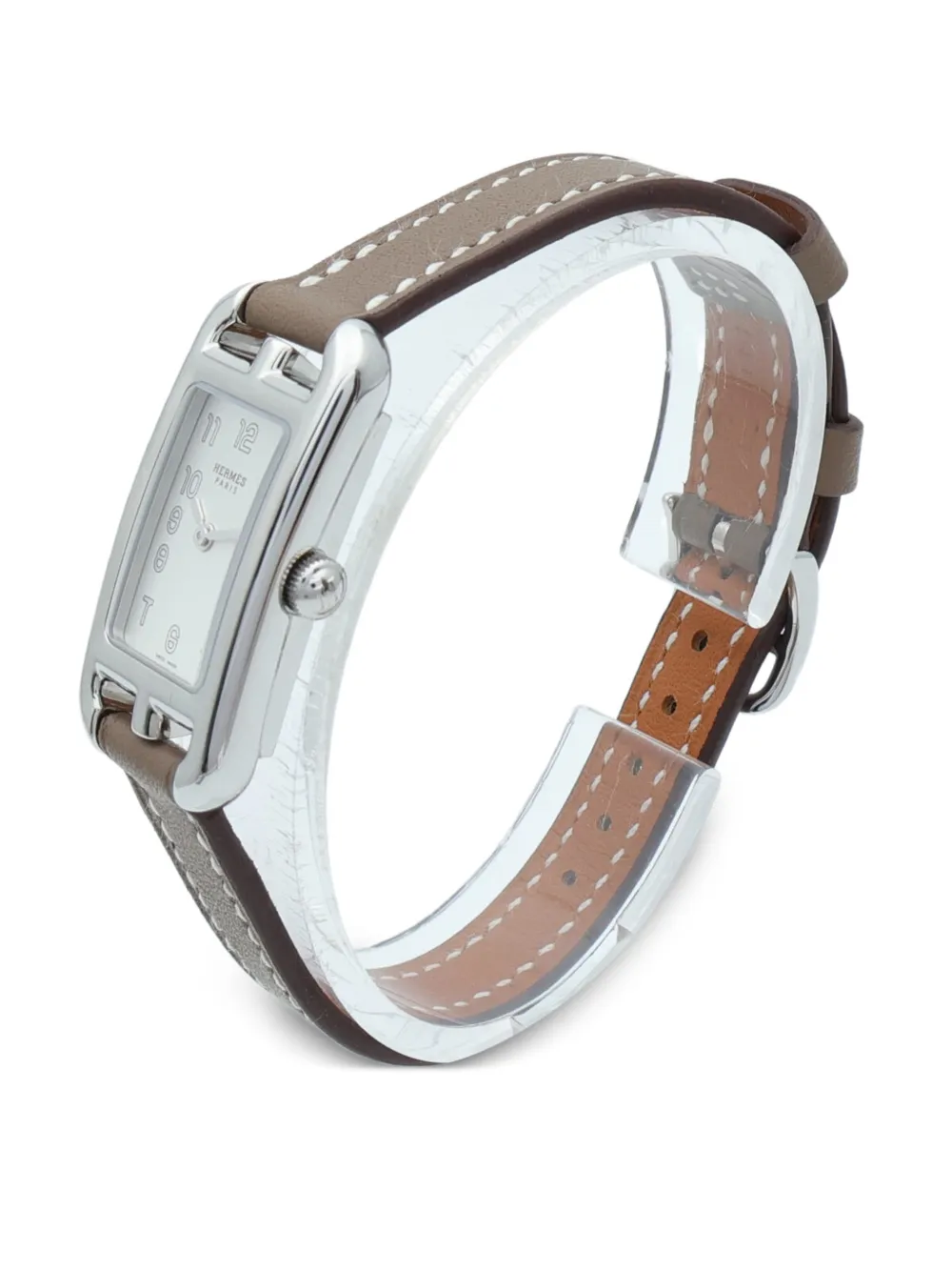 Hermès Pre-owned Nantucket 17mm Watch in White, view 3