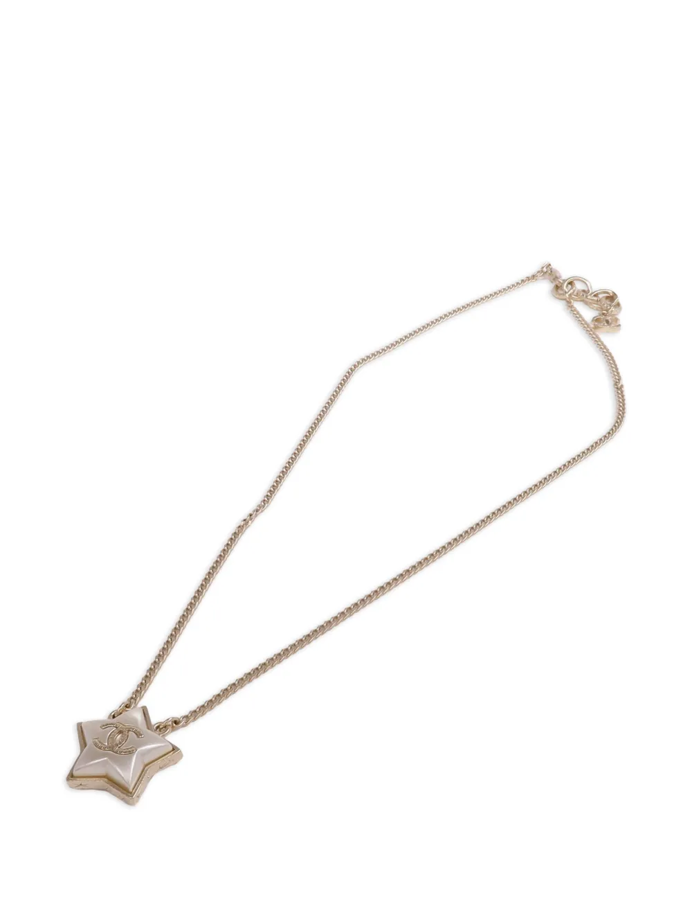 CHANEL Pre-Owned CC star-pendant necklace - Oro
