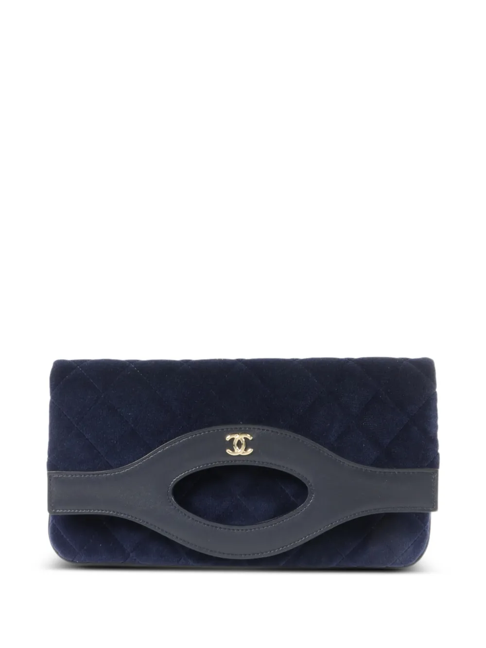 CHANEL Pre-Owned 31 quilted clutch bag - Blu