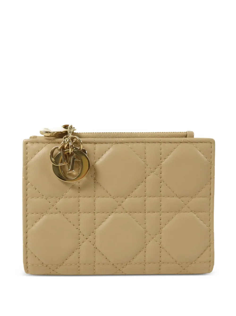 Christian Dior Pre-Owned Lady Dior Dahlia wallet - Neutrals