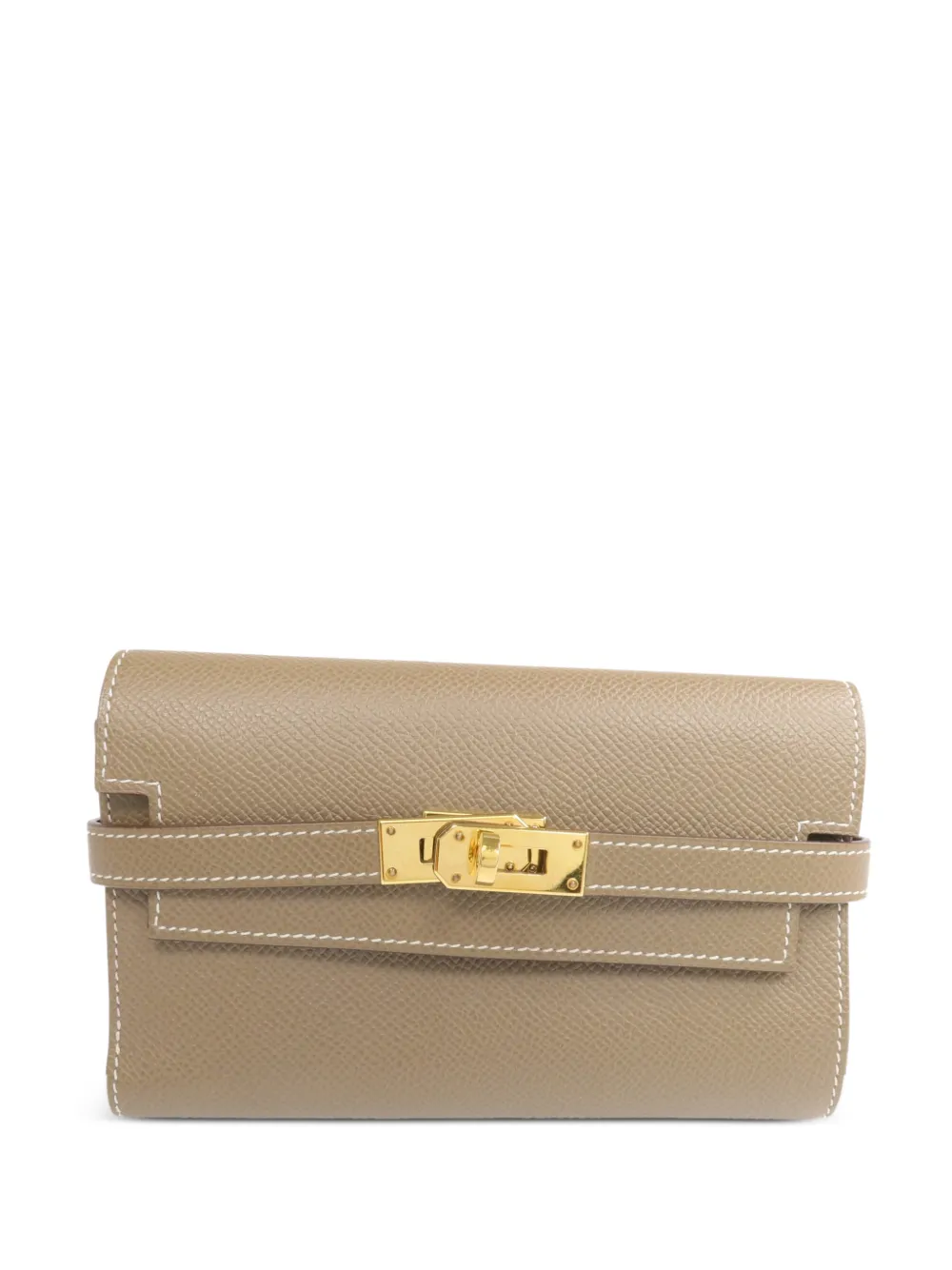 Hermès Pre-Owned 2019 Kelly Epsom wallet - Neutrals
