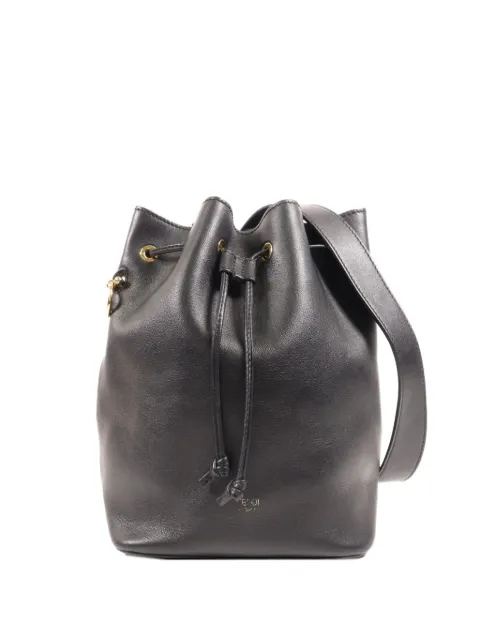 Fendi Pre-Owned drawstring leather shoulder bag