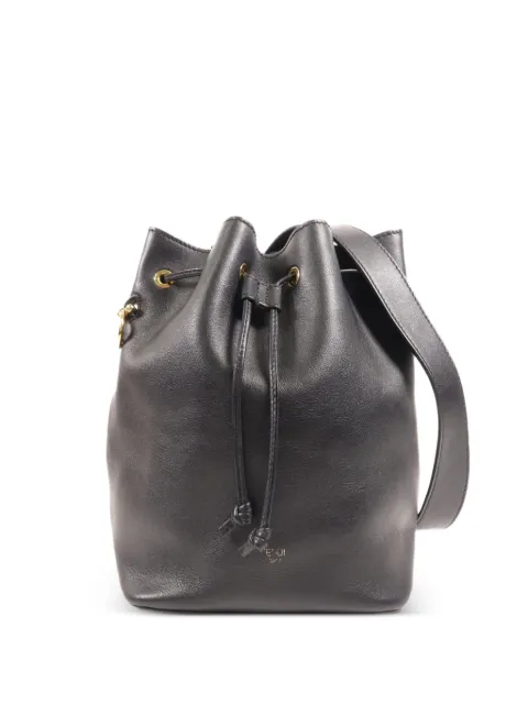 Fendi Pre-Owned drawstring leather shoulder bag