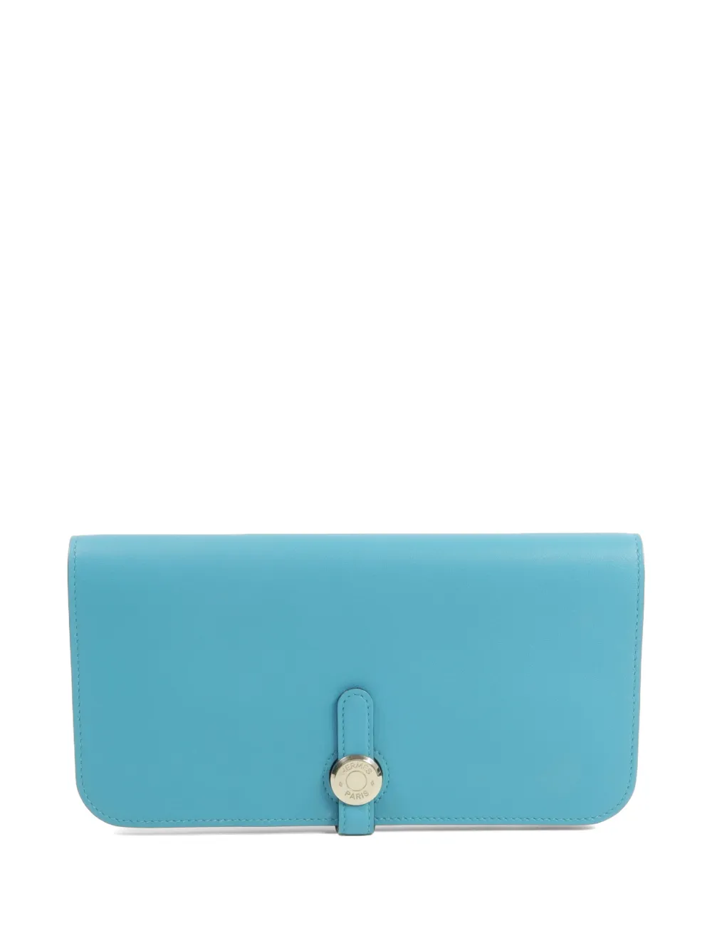 Hermès Pre-Owned 2015 GM Dogon leather wallet - Blu