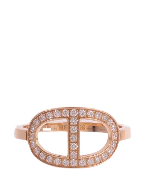 Hermès Pre-Owned Chaine d'ancre Contour diamond ring