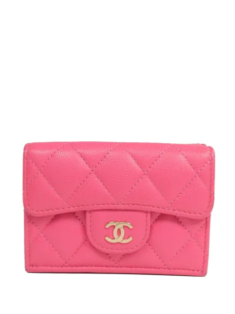 CHANEL Pre-Owned CC quilted wallet