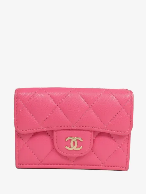 CHANEL Pre-Owned CC quilted wallet