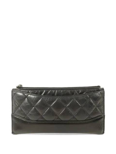 CHANEL Pre-Owned CC 퀼팅 장지갑
