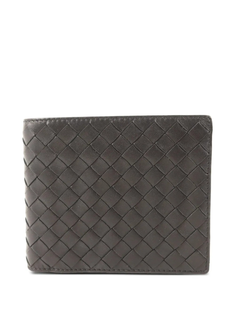 Bottega Veneta Pre-Owned Intrecciato bifold wallet - Schwarz