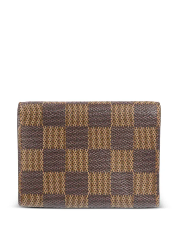 専用◎ダミエ パース エベヌ ブラウン ラウンドファスナー 茶色 Louis Vuitton Pre-Owned ダミエ エベヌ カードケース | ブラウン