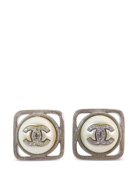 CHANEL Pre-Owned Oorbellen met CC-logo