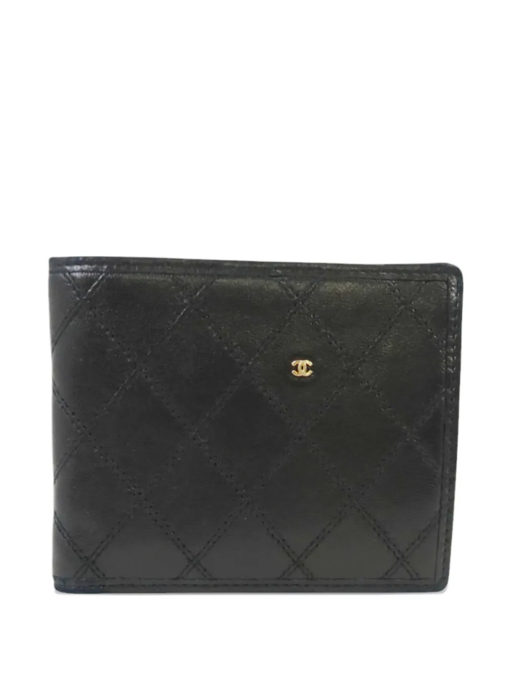 CHANEL Pre-Owned bifold leather wallet - Schwarz