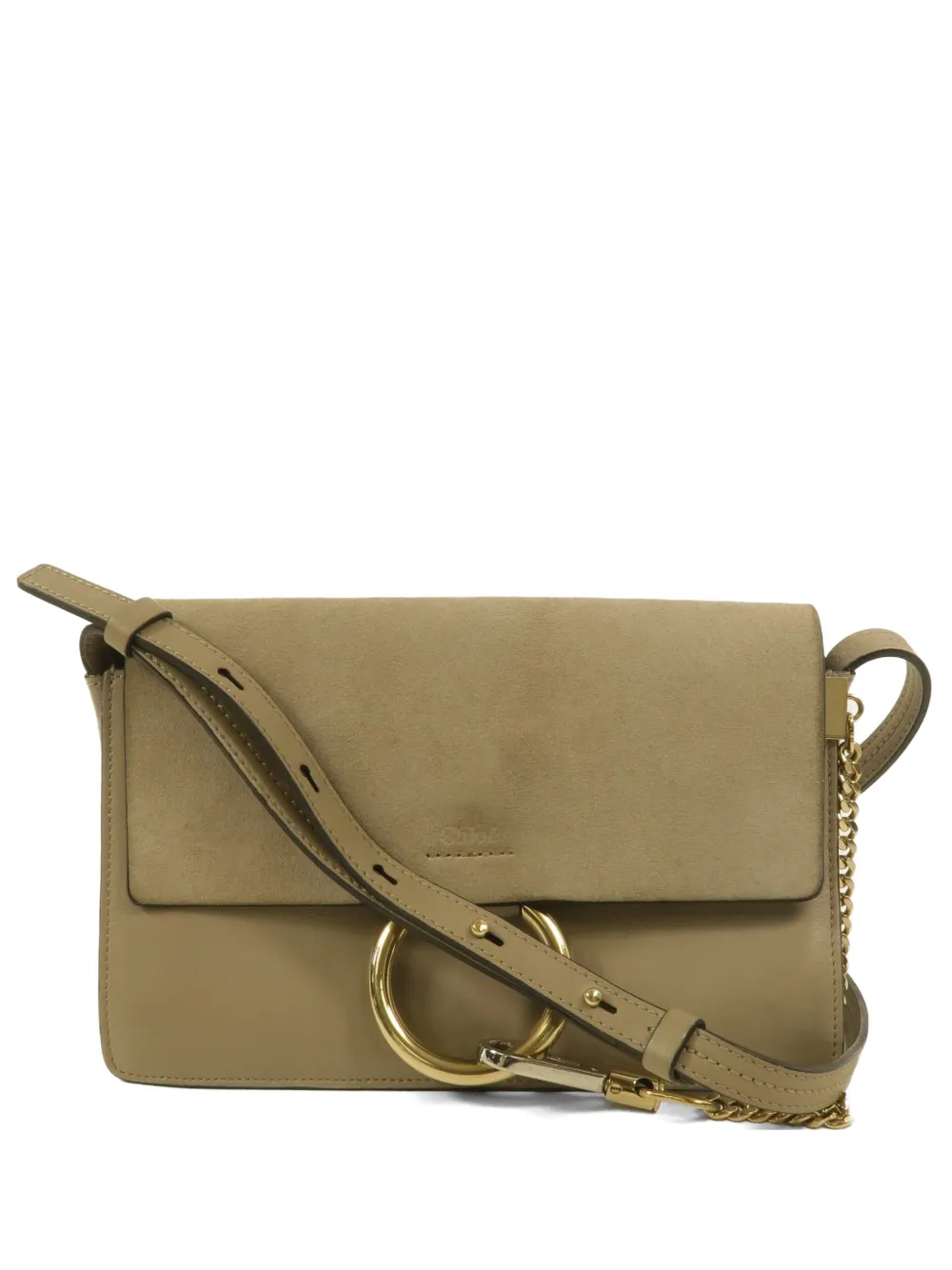 Chloé Pre-Owned Faye leather shoulder bag - Toni neutri