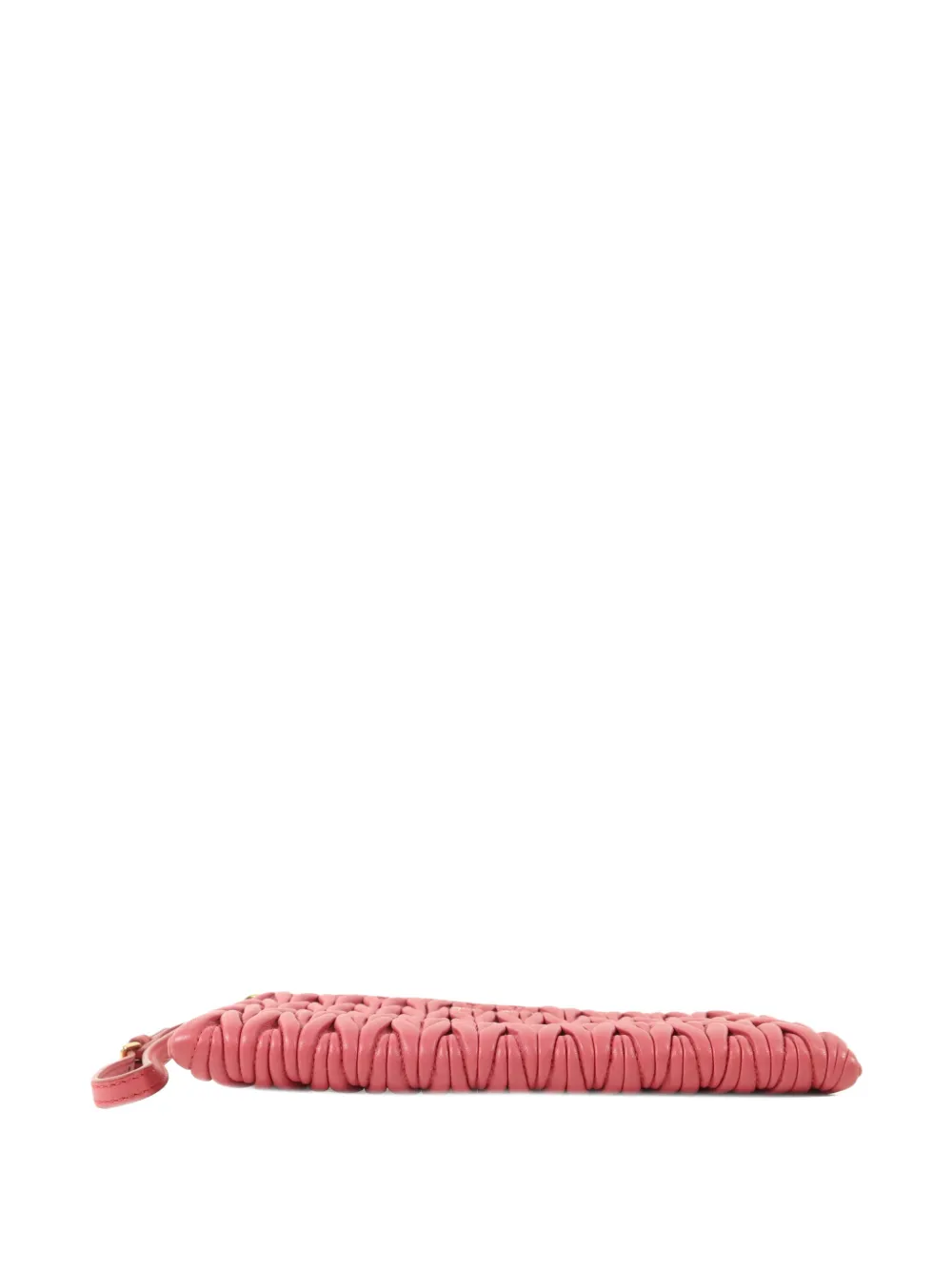 Miu Miu Pre-Owned quiltedleather clutch bag - Rosa