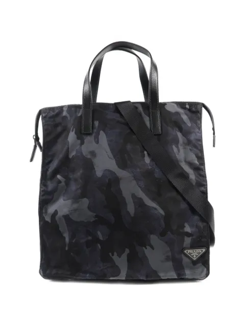 Prada Pre-Owned camouflage-print tote bag