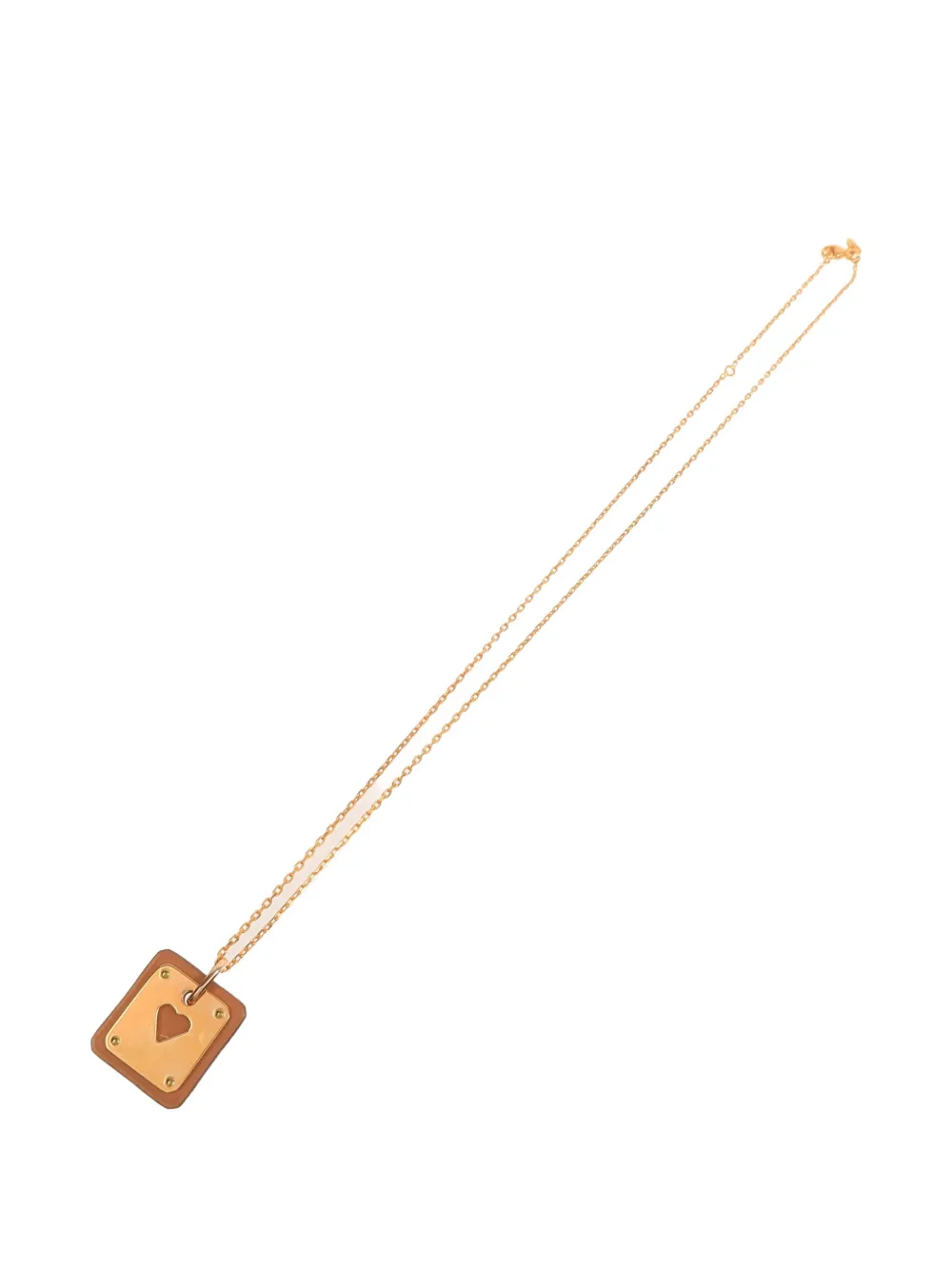 Hermès Pre-Owned As De Coeur heart-pendant necklace - Oro