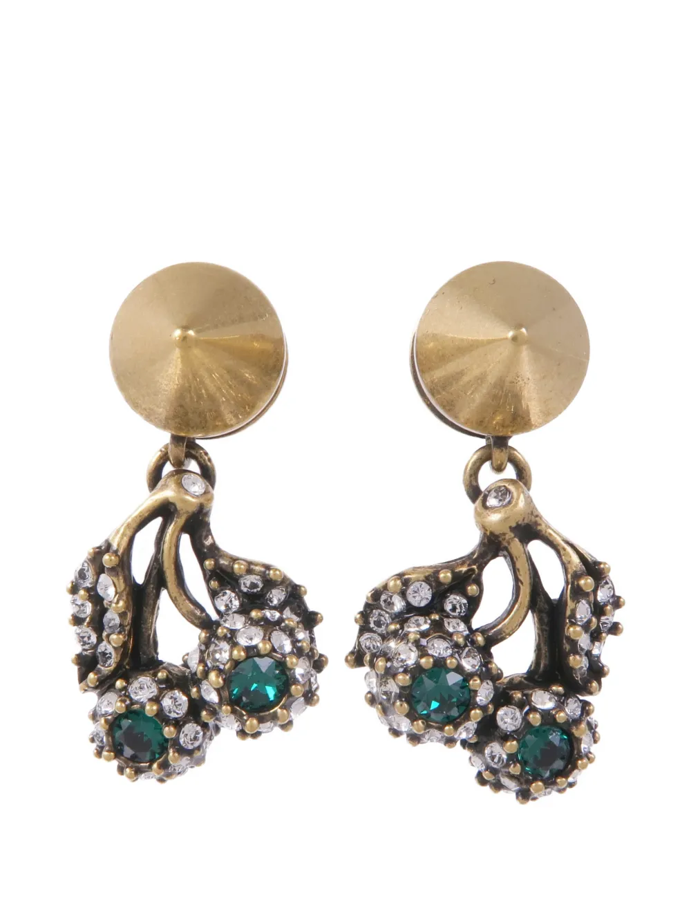 Gucci Pre-Owned crystal-embellished earrings - Oro