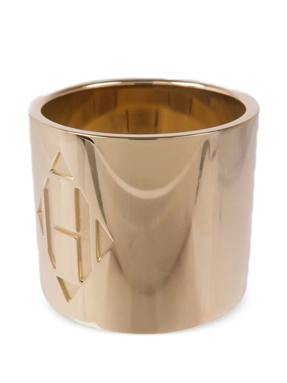 Hermès Pre-owned H-diamant Scarf Ring in Gold, view 2