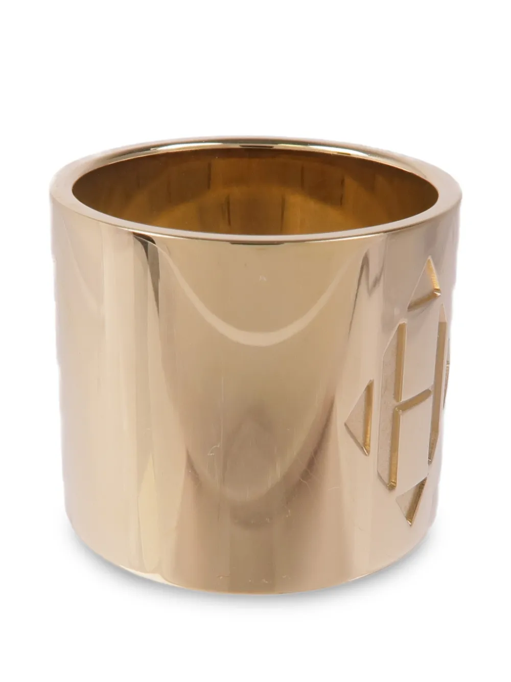 Hermès Pre-owned H-diamant Scarf Ring in Gold, view 3