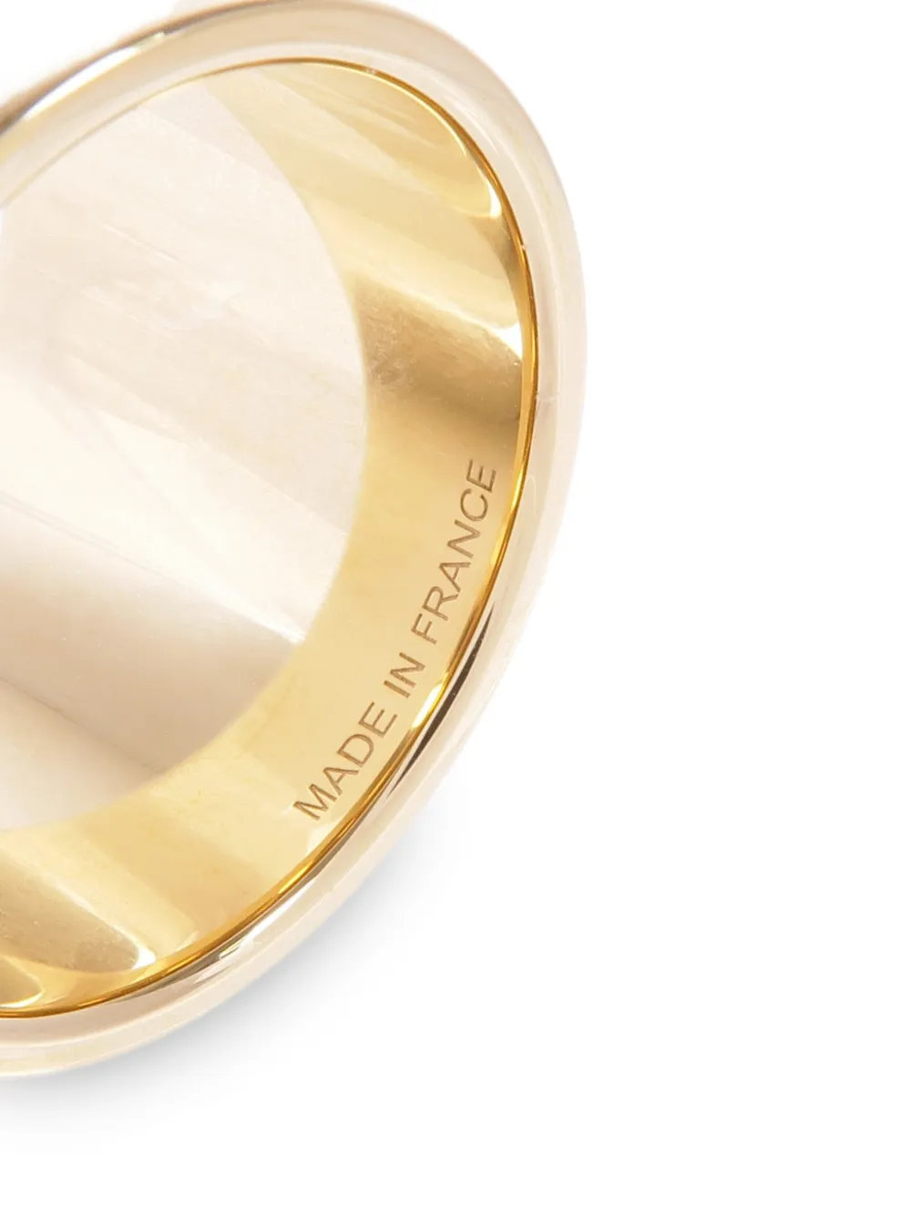 Hermès Pre-owned H-diamant Scarf Ring in Gold, view 5