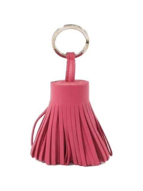 Hermès Pre-Owned Carmen fringed leather keychain
