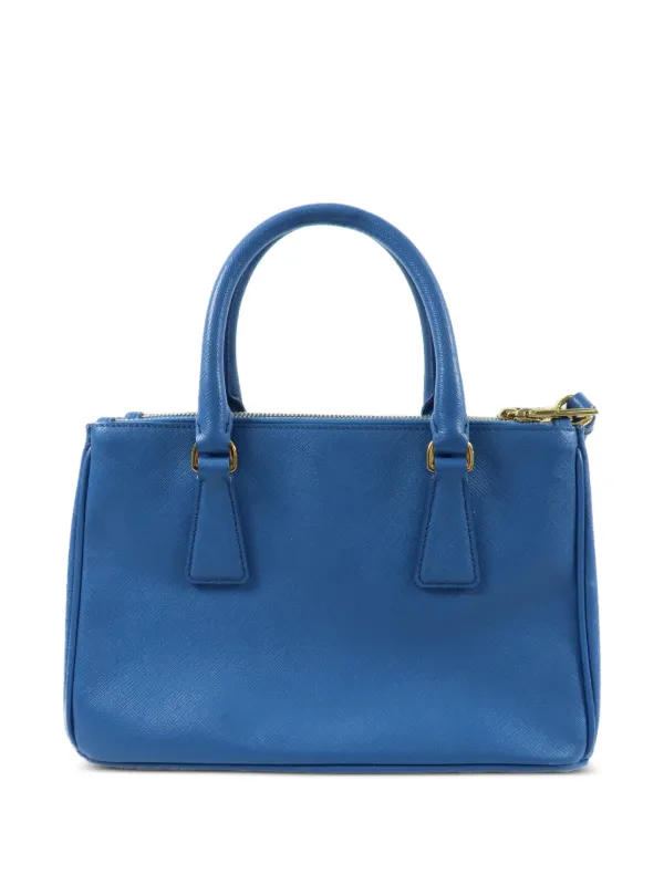 Prada Pre-Owned ガレリア サフィアーノレザーハンドバッグ | ブルー