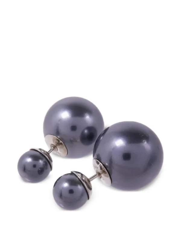 Dior Pre-owned Tribales Earrings in Silver