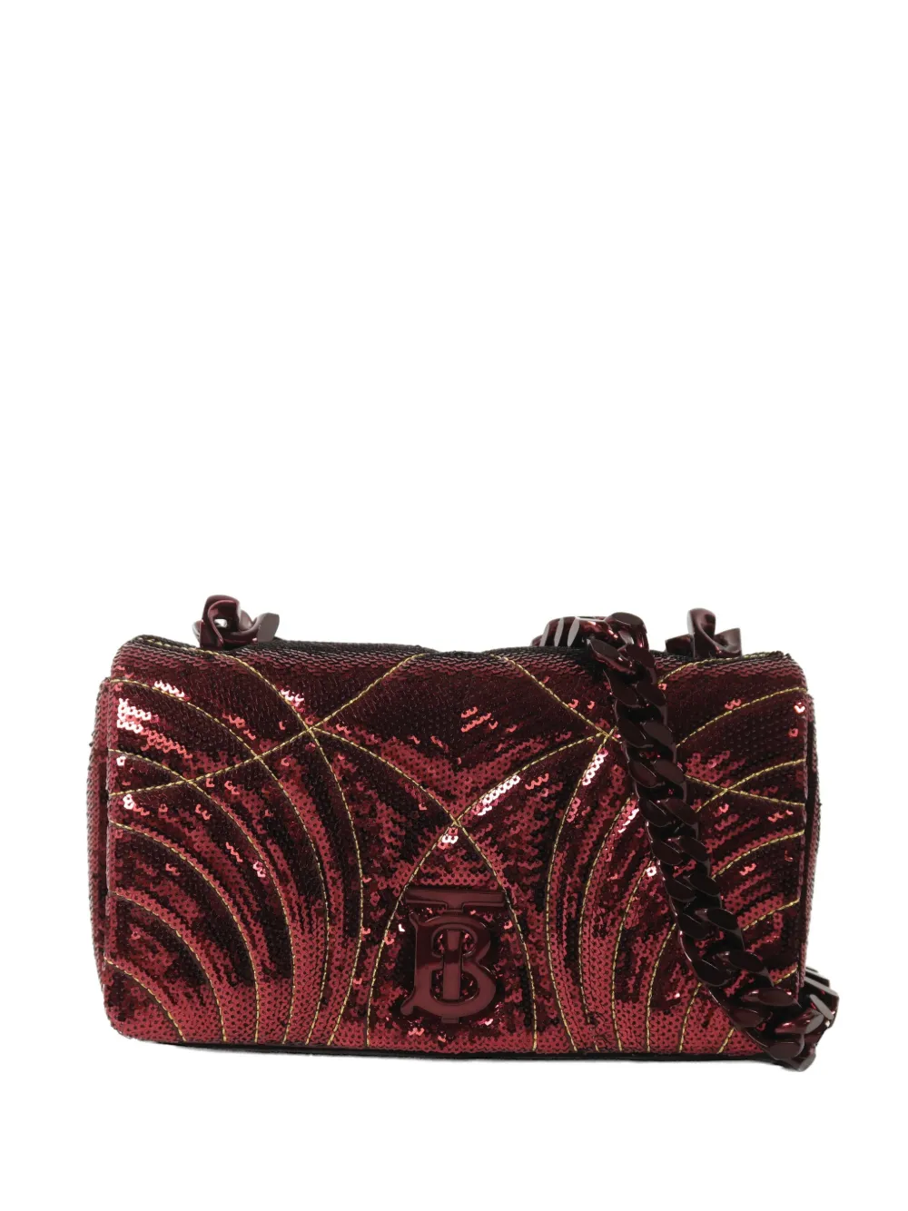 Burberry Pre-Owned small Lola sequin shoulder bag - Rosso