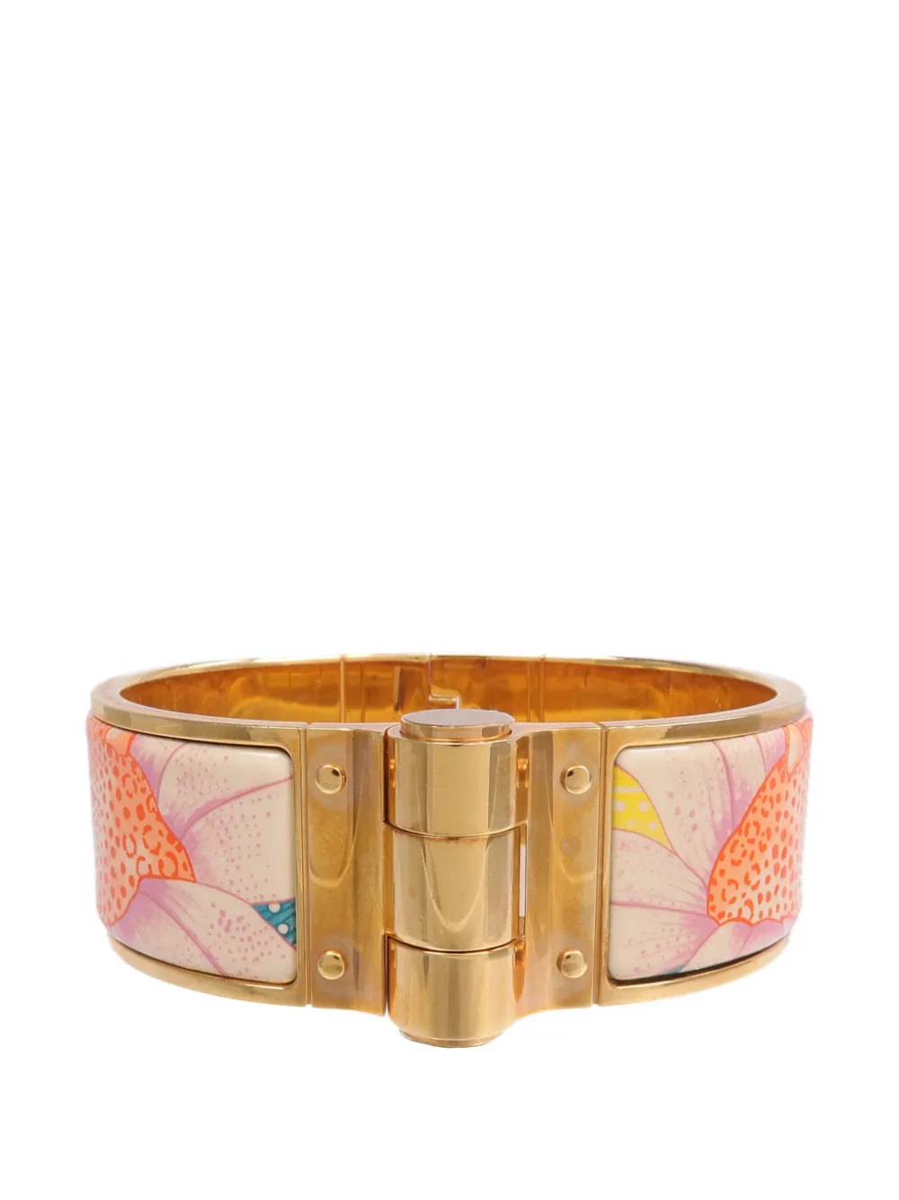 Hermès Pre-Owned wide hinged bangle bracelet - Oro