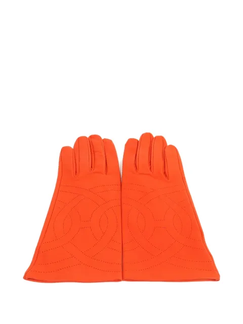 Hermès Pre-Owned perforated leather gloves