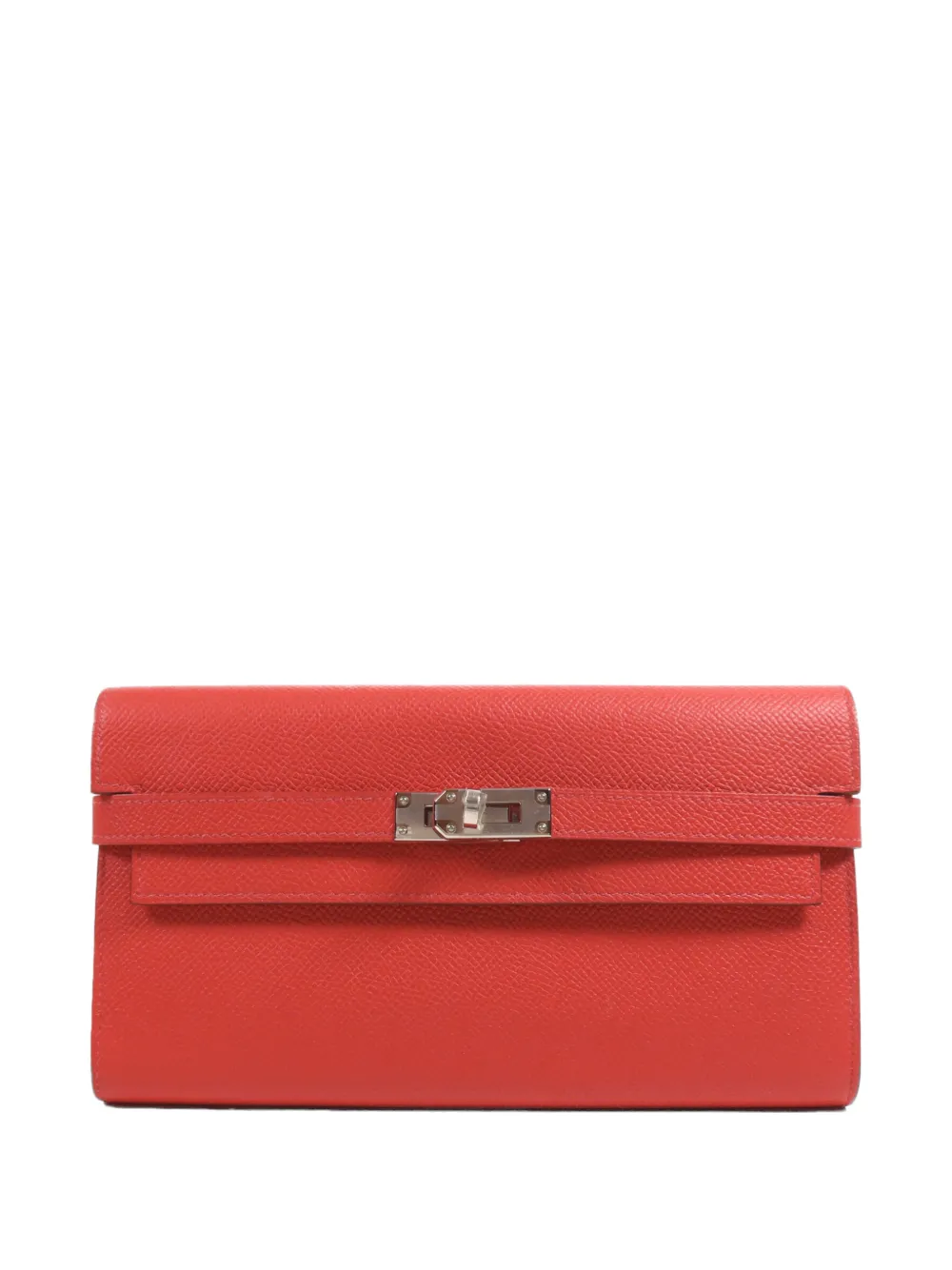 Hermès Pre-Owned 2015 Kelly long leather wallet - Rosso