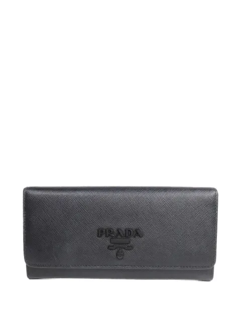 Prada Pre-Owned logo-detail leather wallet