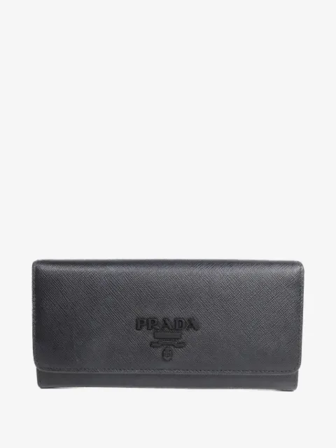 Prada Pre-Owned cartera de piel con detalle del logo