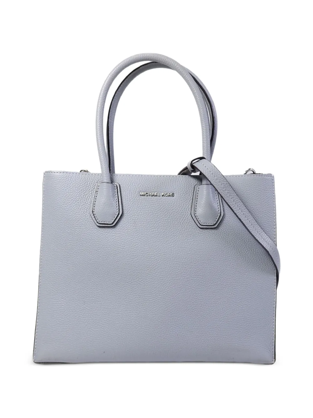 Michael Kors Vintage logo-plaque leather tote bag - Blu