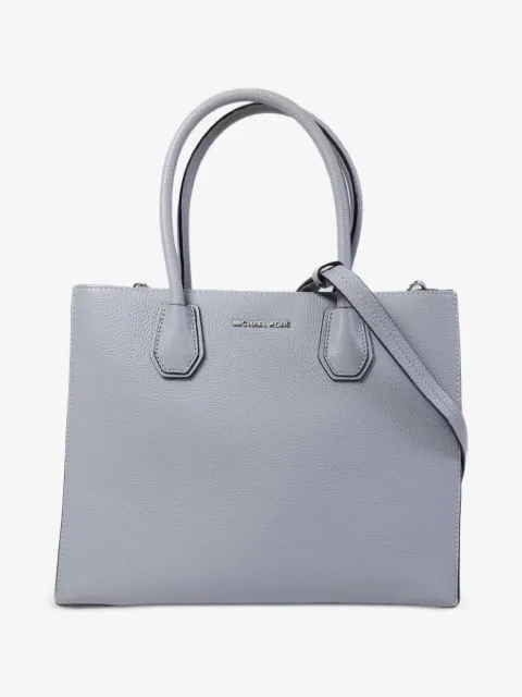 Michael Kors Vintage logo-plaque leather tote bag