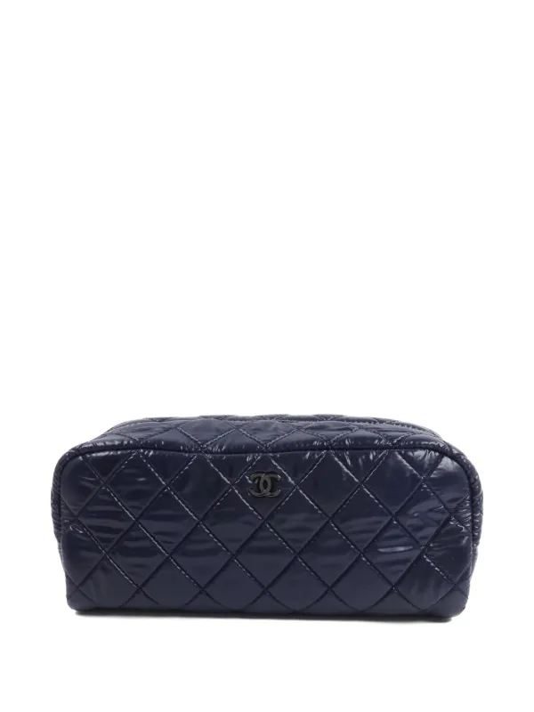 CHANEL コココクーン クラッチバッグ CHANEL Pre-Owned ココ コクーン クラッチバッグ | ブルー | FARFETCH JP