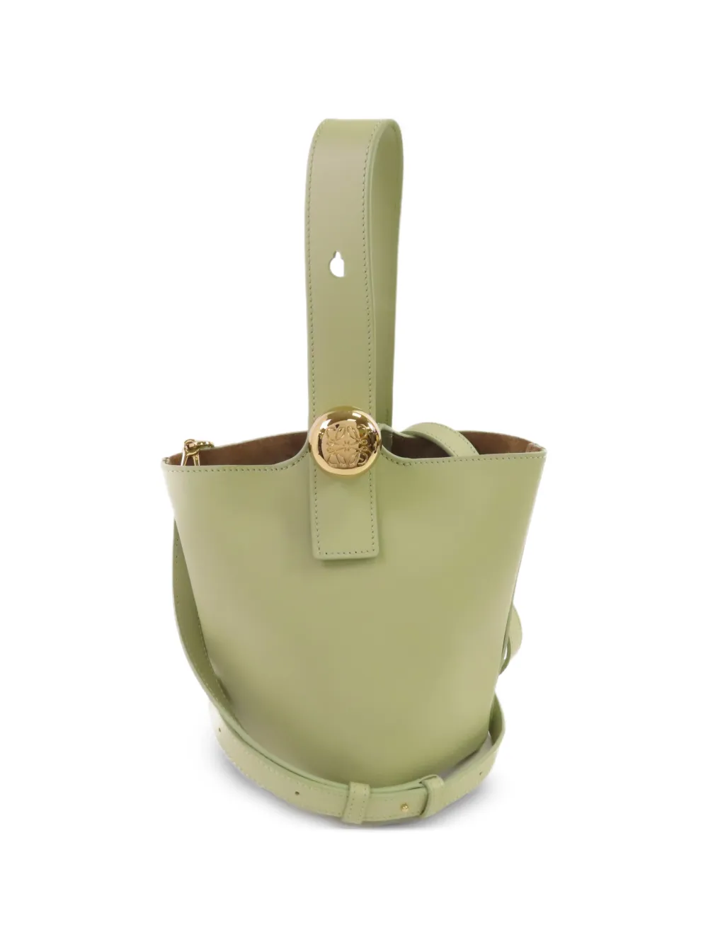 Loewe Pre-Owned Pebble Bucket mini shoulder bag - Green
