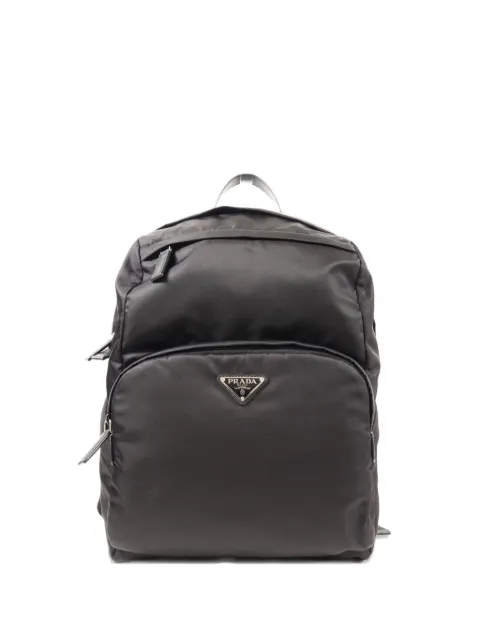 Prada Pre-Owned Re-Nylon Saffiano leather backpack