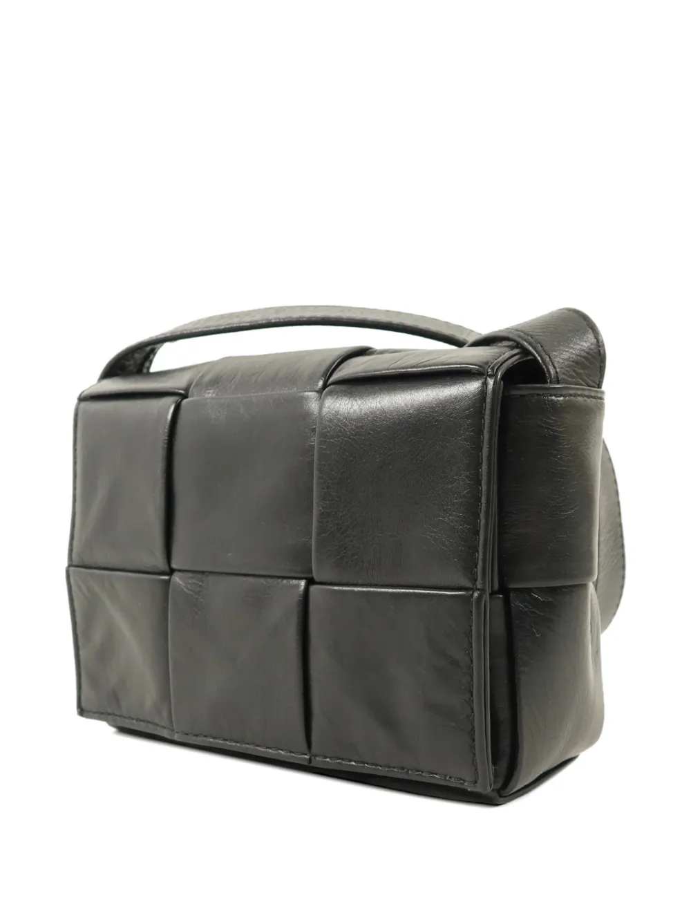 Bottega Veneta Pre-Owned Cassette mini-crossbodytas Zwart