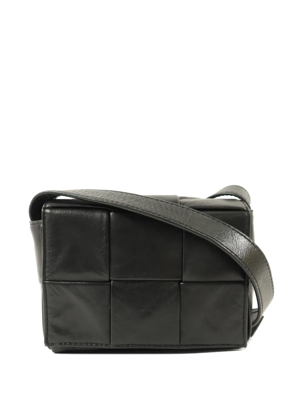 Bottega Veneta Pre-Owned Cassette mini-crossbodytas Zwart
