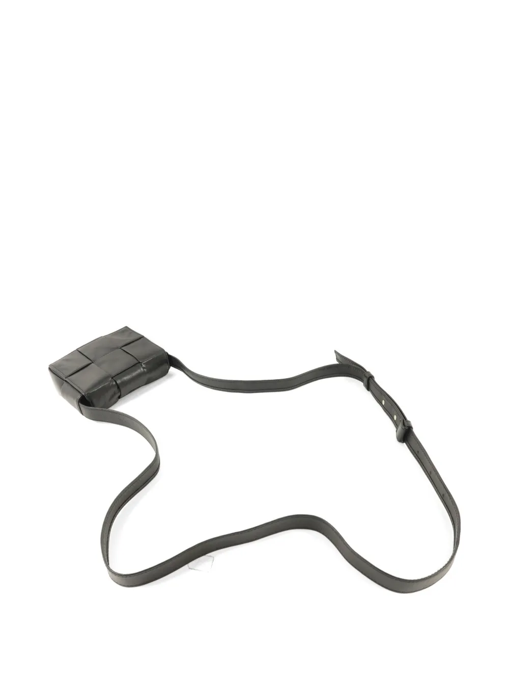 Bottega Veneta Pre-Owned Cassette mini-crossbodytas Zwart