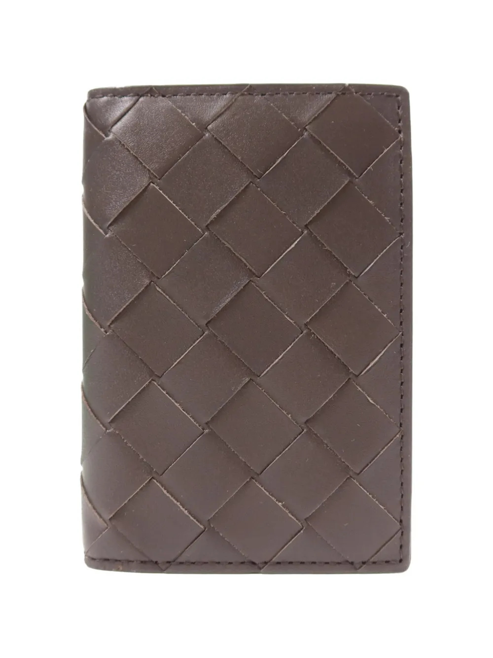 Bottega Veneta Pre-Owned leather card case - Marrone