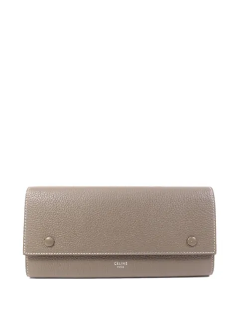 Celine Pre-Owned grained leather long wallet